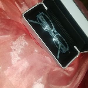 DKNY Glasses (blue) w case (white)